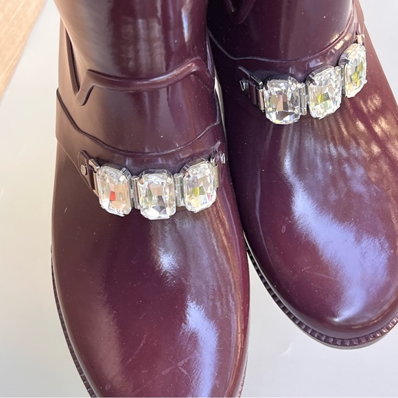 MICHAEL Michael Kors Leslie Plum Rhinestone Rain Boots - Picture 4 of 11